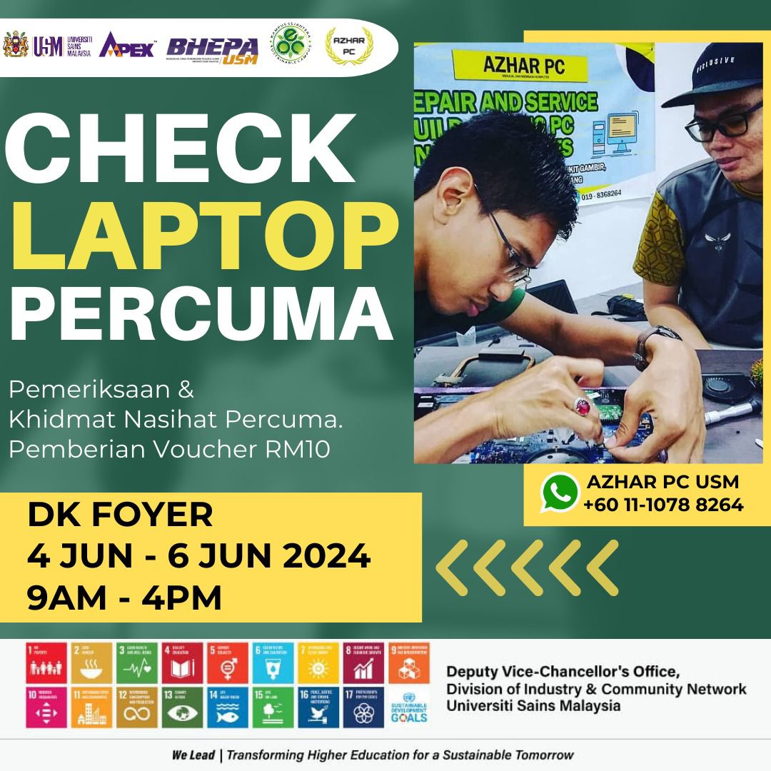 CHECK LAPTOP SECARA PERCUMA